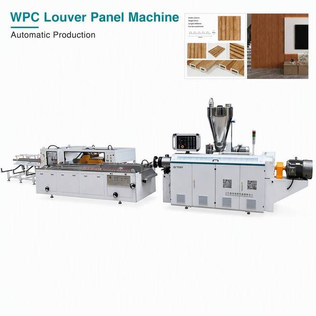 SJSZ65/132PVCWPC Twin Screw Extrusion Machine Motor Engine 5-6M/min Speed PVC/WPC Processing Energy Saving Automatic Sheet Pipe