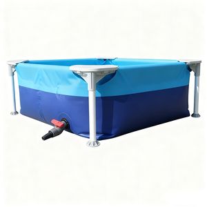 Piscina <span class=keywords><strong>de</strong></span> Jardín <span class=keywords><strong>de</strong></span> Ensamblaje Rápido, Marco <span class=keywords><strong>de</strong></span> PVC Portátil y Revestimiento <span class=keywords><strong>de</strong></span> Lona <span class=keywords><strong>para</strong></span> Diversión Acuática Instantánea - Product Image 2