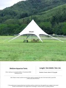 Toldo para Exteriores, para Acampar, para Grandes Campamentos, Protección Solar, Sanfeng Wanzhongshan, Forma de Mariposa, Tela de Poliéster Impermeable - Product Image 5