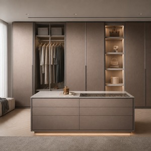 Cabina <span class=keywords><strong>Armadio</strong></span> Moderna Personalizzabile con Zone Appendiabiti, Layout Flessibile e Opzioni di Stoccaggio con <span class=keywords><strong>Dimensioni</strong></span> su Misura - Product Image 5
