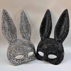 Nouvelles Masques Bling Bling Lapin Tendance, Masques <span class=keywords><strong>de</strong></span> Danse Or et Argent pour Fête Disco, Accessoire <span class=keywords><strong>de</strong></span> Fête, Masques <span class=keywords><strong>de</strong></span> Carnaval et <span class=keywords><strong>de</strong></span> Mascarade - Product Image 1