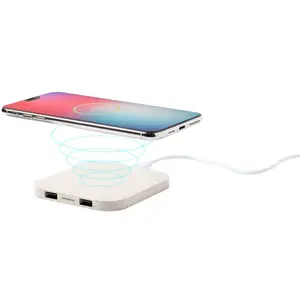 Chargeur sans fil RIENS en fibre de blé, gadgets écologiques - Product Image 1