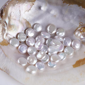 Cadena de Perlas de Agua Dulce Barrocas de Dos Caras de 10-11 mm de Zhuji, Blancas/Rosadas, con Orificio Recto, Accesorios de Joyería DIY - Product Image 3