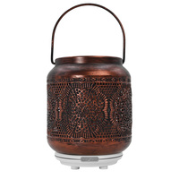 Diffuseur d'aromathérapie en métal Bronze rouge personnalisé Portable diffuseur d'huile de contrôle de pulvérisation automatique intelligent pour usage domestique batterie français