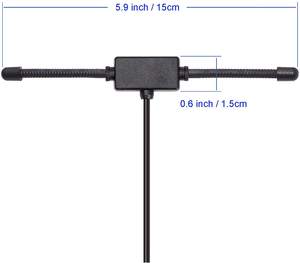 <span class=keywords><strong>Antenne</strong></span> dipolaire universelle AM FM Bingfu, montage adhésif caché sur le <span class=keywords><strong>pare</strong></span>-<span class=keywords><strong>brise</strong></span>, <span class=keywords><strong>antenne</strong></span> radio pour <span class=keywords><strong>autoradio</strong></span>, récepteur tuner - Product Image 2