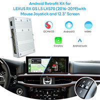 Antarmuka Android nirkabel untuk Lexus LX570 RX GS LS, modul Carplay Android dengan Joystick Mouse dan layar 12.3 inci AVLX16QI13