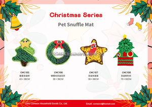 Alfombra Olfativa para Perros de la Serie Navideña OEM, Alfombra de Entrenamiento para Perros, Juguete Interactivo para Perros, Alfombra Olfativa de Alimentación Lenta para Perros - Product Image 5
