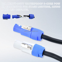Câble d'alimentation Powercon 3 broches anti-traction pour projecteurs LED Par et éclairages de scène à tête mobile