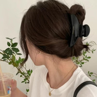 Nouvelle conception Pince à cheveux en acétate motif léopard écaille de tortue, style rétro français, 10,5 cm, type pince requin, accessoires pour cheveux pour fille