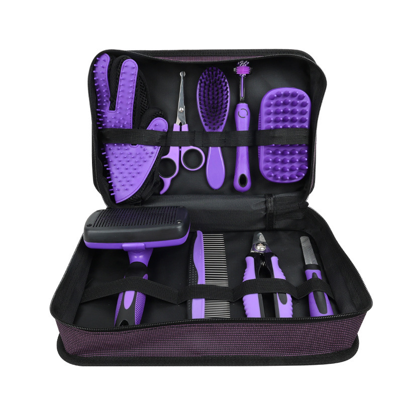 Ensemble de nettoyage pour animaux de compagnie, 9 pièces