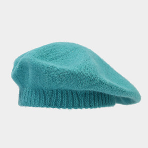 Béret de <span class=keywords><strong>peintre</strong></span> en tricot de couleur unie pour femmes, mode en poils de lapin, automne, hiver, vente en gros - Product Image 4