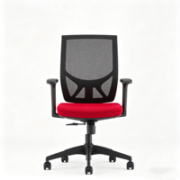 Chaise de bureau économique et commerciale personnalisée avec accoudoirs de remplacement, chaises de réunion d'entreprise avec base pivotante