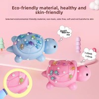 Jouet anti-stress en plastique à presser, figurine de tortue géante créative pour la décompression au bureau