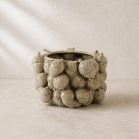 Vase en céramique sculptural inspiré de la nature, vase à fleurs en forme de gland pour la décoration saisonnière