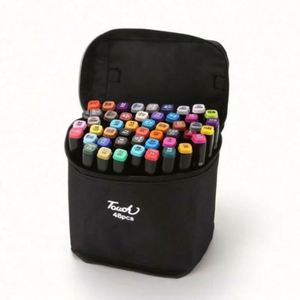 Juego de Marcadores Permanentes de Doble Punta con Base de Alcohol, 60-262 Colores, con Logotipo Personalizado, Herramienta de Coloración de Plástico, con Envío DDP - Product Image 4