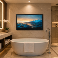 Televisor Inteligente para Baño de 65 Pulgadas, 4K Ultra HD HDTV LED, 500cd/m2 de Alto Brillo, Android TV con Control por Voz de Google Integrado, LAN