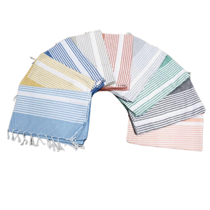 Venta al por mayor de toallas de playa sólidas de algodón ligero de secado rápido a granel - Product Image 4
