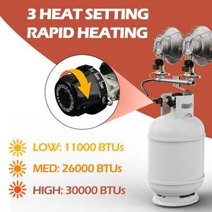 30000BTU 야외 휴대용 난방 설비 프로판 가스 히터 열 가스 히터 공장 옥외 - Product Image 3