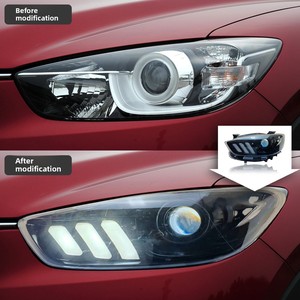 ชุดไฟหน้า TYPY สำหรับ Mazda CX-5 ปี 2013-2015 พร้อมไฟวิ่งกลางวันแบบ LED และไฟเลี้ยว - Product Image 4