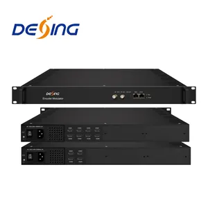 DEXIN NDS3528S Encoder modulator mit 8 HDMI zu DVB-C/T RF OUT, 8 in 1 encoder modulator mit osd