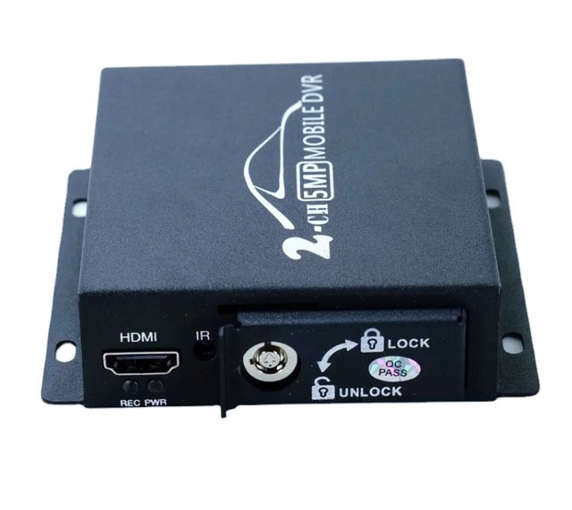 Newest 2CH MINI Mobile Dvr Real-time HD 1080P 2 Channel SD DVR Support 128GB/CVBS/AHD 5.0MP Mini Vehicle DVR With Remote Control