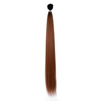 Extensions de cheveux synthétiques résistantes à la chaleur, fibres haute température, lisses et soyeuses, ondulées, tissage en paquets, double trame machine, pour salon