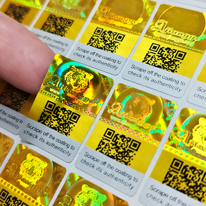 Tùy Chỉnh Viod Dán Mã <span class=keywords><strong>QR</strong></span> Holographic Thẻ Xước Nhãn Tamper Bằng Chứng An Ninh Ba Chiều Nhãn Các Nhà Sản Xuất - Product Image 6