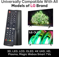 AKB75095308 Télécommande Universelle pour LG-TV-Remote Tous les LG LCD LED HDTV Smart TV 32LJ610V 43UJ634V 49UJ634V 55UJ634V