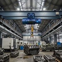 Moteur de palan électrique industriel haute résistance à prix d'usine, 3-16 tonnes, 50Hz 60Hz, avec câble métallique, neuf
