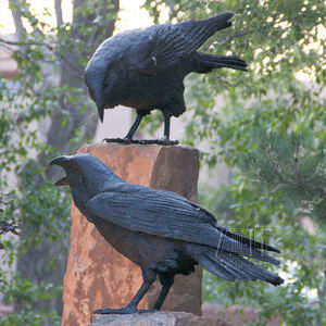 Park Decoratie Antiek Groot Messing Dier Staue Bronzen Vogel Sculpturen Voor Buiten - Product Image 2