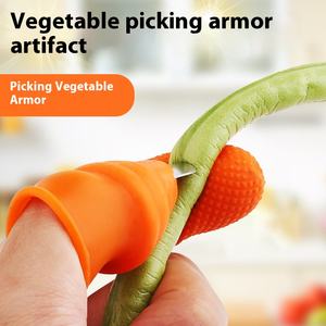 Séparateur de légumes multifonctions pour la <span class=keywords><strong>cuisine</strong></span> Gant de coupe-<span class=keywords><strong>pouce</strong></span> en silicone pour le jardin <span class=keywords><strong>Protège</strong></span>-doigts - Product Image 5