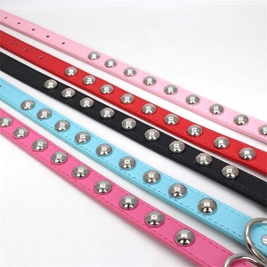 Wholesale Selling Pointed Mushroom Rivet studded Leather <strong>Spiked</strong> <strong>Pet</strong> <strong>Dog</strong> <strong>Collar</strong> - Product Image 4
