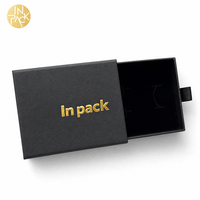 Boîte à bijoux de luxe IN PACK, boîte magnétique, logo personnalisé, taille personnalisée, carton rigide, pliable, laminage mat, emballage cadeau en papier