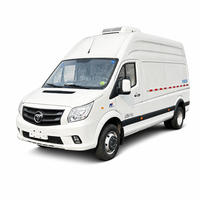 Camion frigorifique Foton de 4,2 tonnes, fourgon congélateur de 9,3 m3 avec moteur Cummins de 177 CV pour la livraison de viande congelée, de légumes et de produits de la chaîne du froid