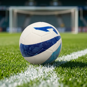 Balón de Fútbol Resistente JNA Group, Negro y Blanco con Patrón de Estrellas Azules y Verdes Neón, para Entrenamiento, 0.41-0.45 kg - Product Image 5