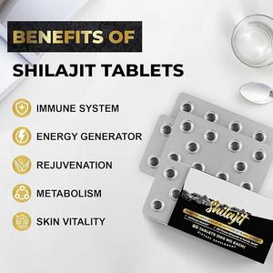 Pasokan pabrik OEM tablet Resin <span class=keywords><strong>Shilajit</strong></span> murni tablet <span class=keywords><strong>Shilajit</strong></span> Resin - Product Image 3