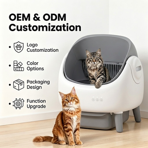 <span class=keywords><strong>Lettiera</strong></span> Autopulente Automatica per <span class=keywords><strong>Gatti</strong></span> Best Seller con Doppio Sensore di Sicurezza e Controllo Tramite App, Sacchetti di Plastica Inclusi, Grigio-Bianco - Product Image 3