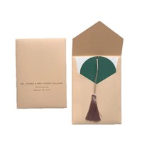 Invitations de luxe gaufrées pour mariage, anniversaire, Saint-Valentin, avec breloques à pompons, design 3D pop-up écologique, invitation découpée au laser