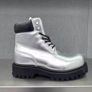 รองเท้าบูทสั้นหนังแท้สำหรับผู้หญิงผู้ชายรองเท้านิร<span class=keywords><strong>ภัย</strong></span>สไตล์ทะเลทรายสไตล์ฤดูใบไม้ร่วงฤดูหนาว - Product Image 2