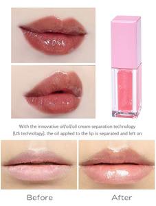 Aceite de labios personalizado pigmentado mágico Hidratante Saborizante fruta claro vegano Rosa brillo de labios plumper brillo de labios - Product Image 6