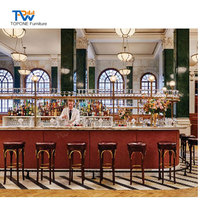 Comptoir de bar sur le toit moderne personnalisé conception de décoration de boîte de nuit commerciale concept de comptoir de restaurant