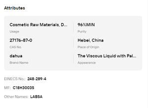 LABSA al 96% Mínimo, Ácido Sulfónico Lineal de Alquilbenceno, Surfactante Aniónico para Materia Prima de Detergentes - Product Image 6