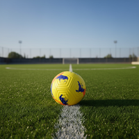 Huandong Hochwertiger Langlebiger Leichter Thermisch Gebundener Fußball aus PU-Leder für Teamtraining Größe 5 mit Individuellem Logo Maschinengenäht