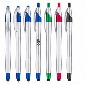 Bolígrafos Metálicos 2 en 1 Duraderos con Punta Mediana, Tinta Negra y Puntas para Pantallas Táctiles - Product Image 1