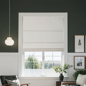 Factory Price Custom Roman Blinds Light Shading Roller Shades Electric Installation Built-in for <strong>French</strong> Windows for Everyday Use - Product Image 3