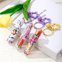 Directly leverbaar Bestseller Hangertje Accessoire Sleutelhanger Valentijnsdag Cadeau; 5 ml PP Parfum Monsterflesje Pompflesje Draagbaar Reisformaat