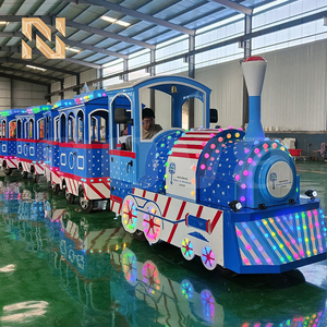 Tren Eléctrico sin Rieles <span class=keywords><strong>de</strong></span> 24 Asientos y 3KW, <span class=keywords><strong>Azul</strong></span>, para Parques <span class=keywords><strong>de</strong></span> Atracciones, Turismo, Uso Interior y Exterior, en <span class=keywords><strong>Venta</strong></span> - Product Image 3