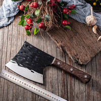Prix de gros forgé à la main Viking métal cuisine couperet couteau tranchant couperet pour la viande et l'os pour le camping BBQ
