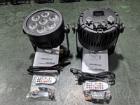 CE RoHS Super brillante 7x20W 6 en 1 IP65 al aire libre LED Par luz 25 grados haz de luz estática con pantalla OLED para DJ Party Show