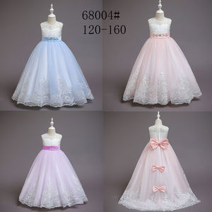 Vestidos largos de encaje de flores para niñas, de color marfil multicolor, blanco de diseñador, para dama de honor, púrpura, para boda, gran oferta, 2022 - Product Image 6